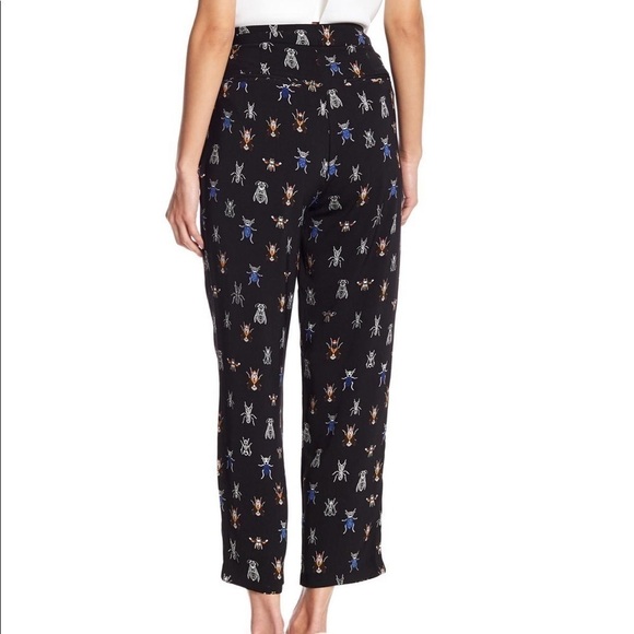 KENDALL & Kylie synthetic bug printed trousers size M - Picture 1 of 7